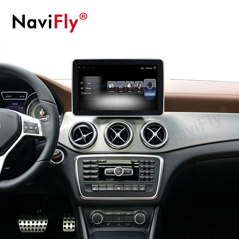 NaviFly 9 дюймов 4G LTE автомобильный мультимедийный плеер для Mercedes Benz CLA W176 2013- NTG 4,5/NTG 5,0 Android 7,1 3 ГБ+ 32 Гб 4 ядра