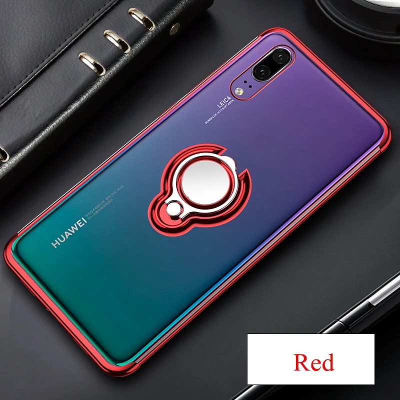 Чехол-подставка с кольцом на палец для Huawei P20 Pro lite Honor 9 8X360, магнитный держатель, чехол для Huawei Mate 10 20, чехлы с подставкой
