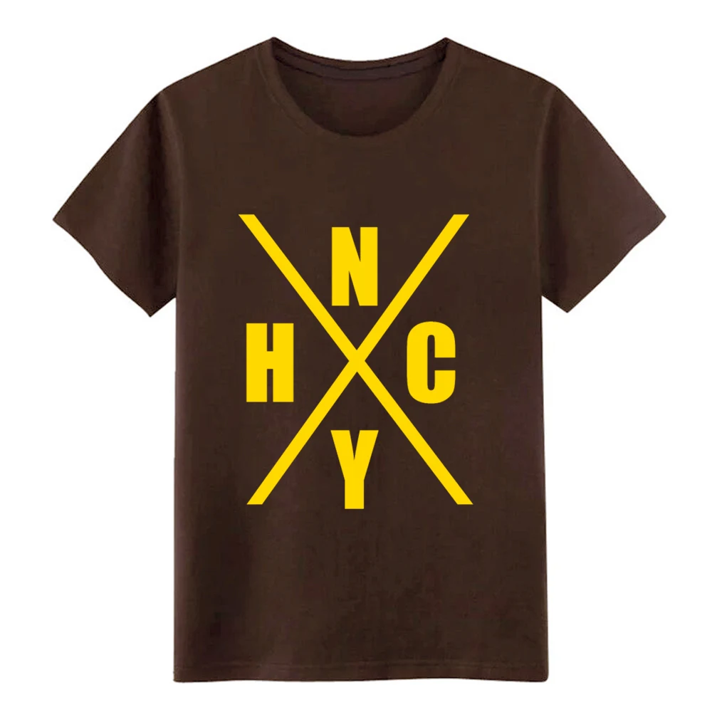 Мужская футболка с коротким рукавом new york hardcore by canvas Однотонная S-XXXL на заказ