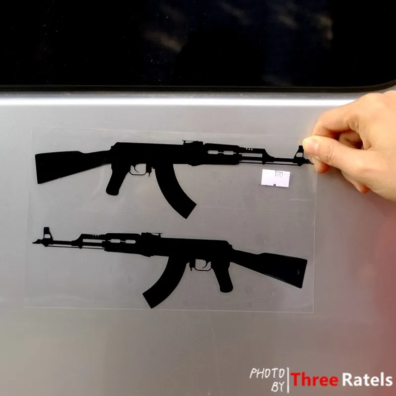 Three Ratels TZ-084 22*13.6см 1-5шт AK-47 АК-47 Автомат Калашникова стикеры наклейки на авто наклейки на автомобиль