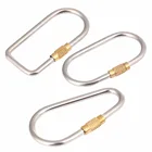 5 шт.лот, титановый замок, карабин, d-образное кольцо в форме тыквы, d-образный брелок, кольцо для ключей, крючок для бутылки воды, подвесная пряжка