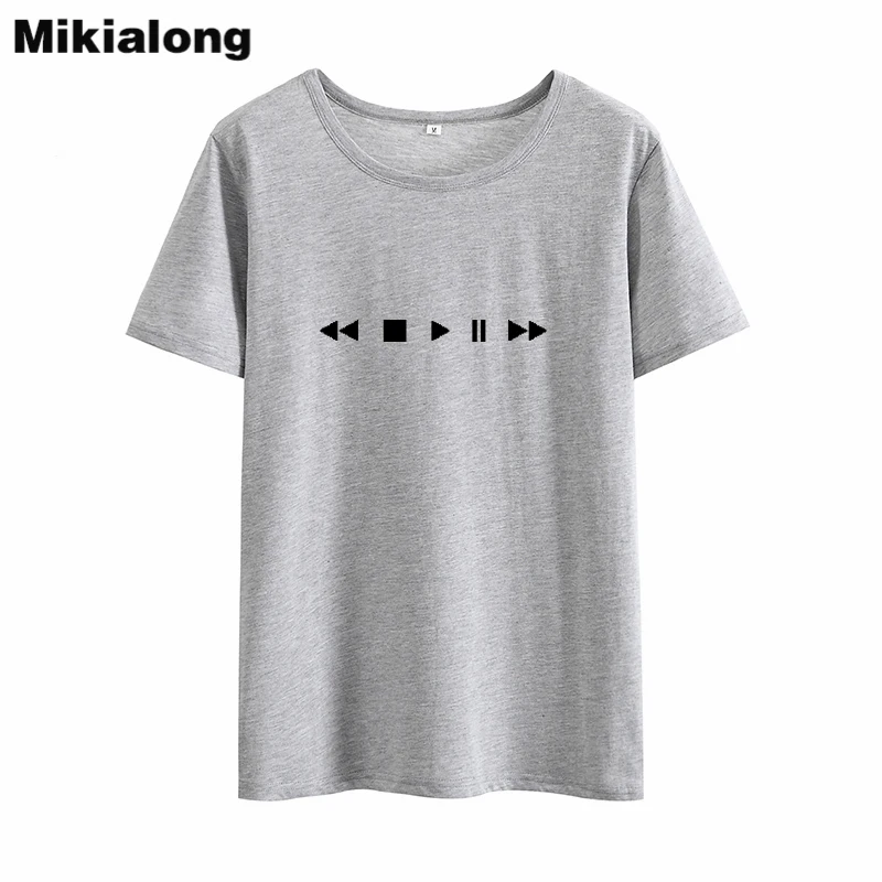 OLN 2018 Панк Rave Music женская футболка забавная графическая женский летний топ Ulzzang