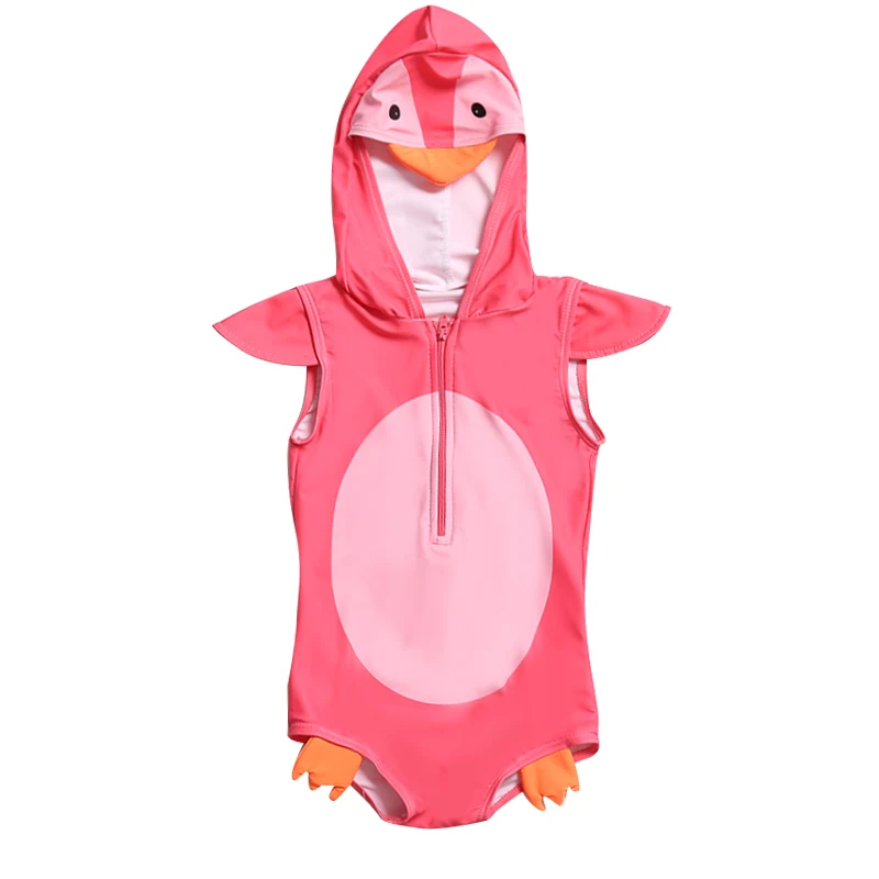 Детский купальный костюм для девочек милый с дельфинами цельный малышей шапочка