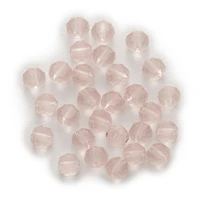 50 piece pink bread faceted crystal glass spacer beads jewelry findings for handmade making bracelet necklaces diy 4 8mm