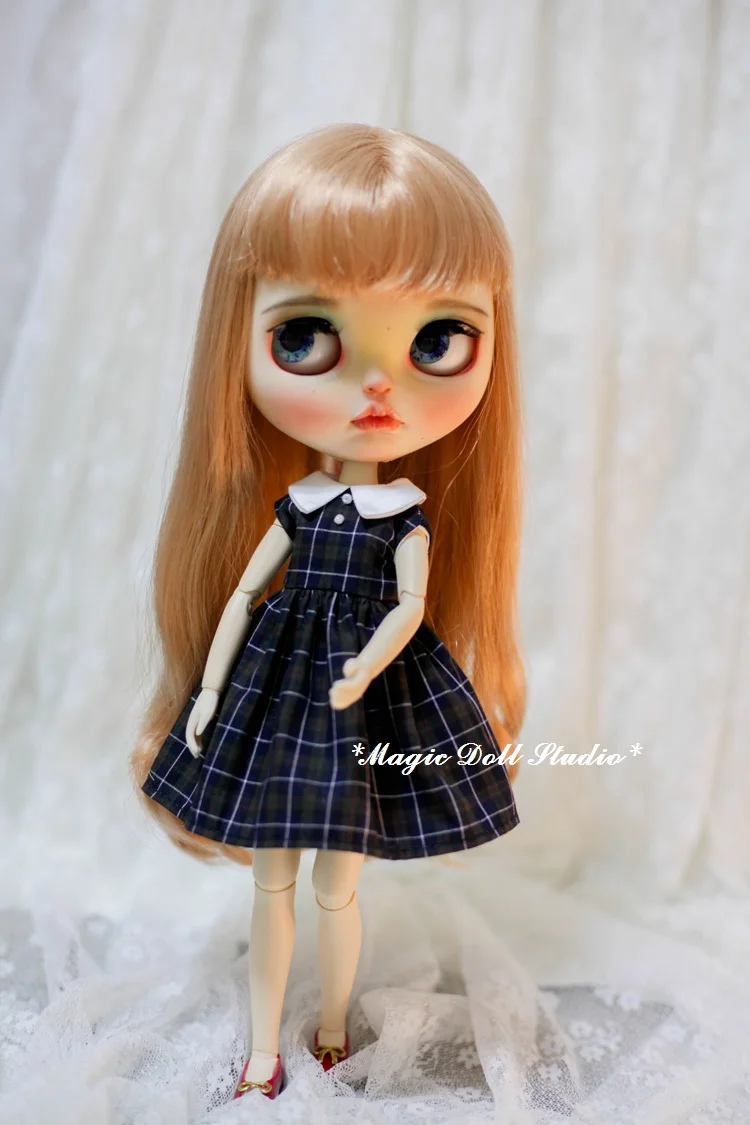 [MG688] Новинка года Neoblythe куклы наряды# черный жилет в сетку платье для Neoblythe Azone OB24 куклы в розницу