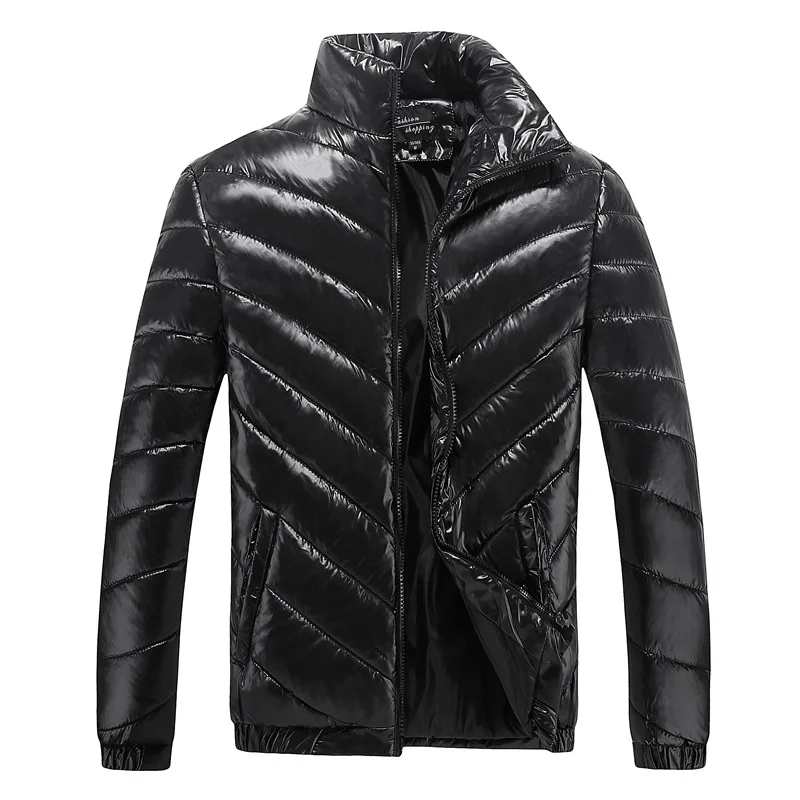 Прямая поставка стоячий воротник зимние мужские парки с хлопковой подкладкой