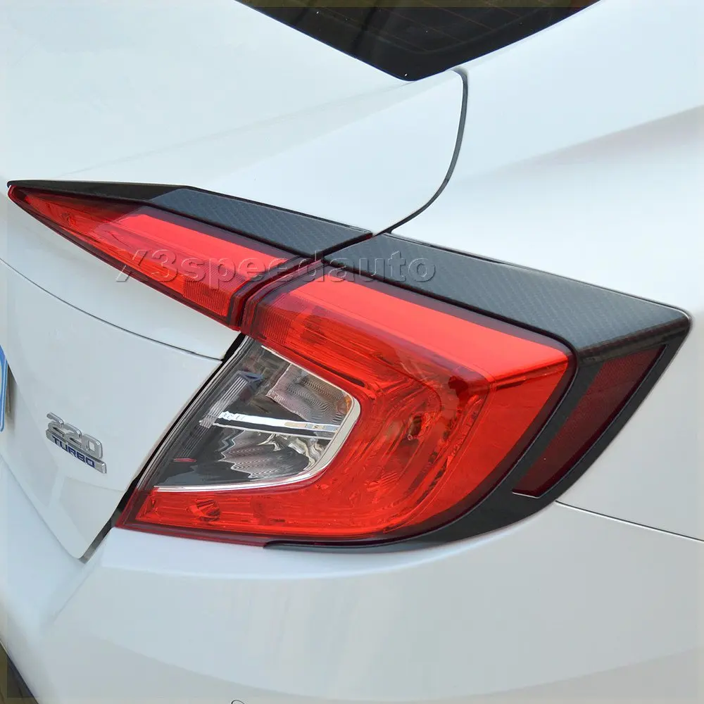 Автомобильный Стайлинг стильный задний фонарь из углеродного волокна для Honda Civic