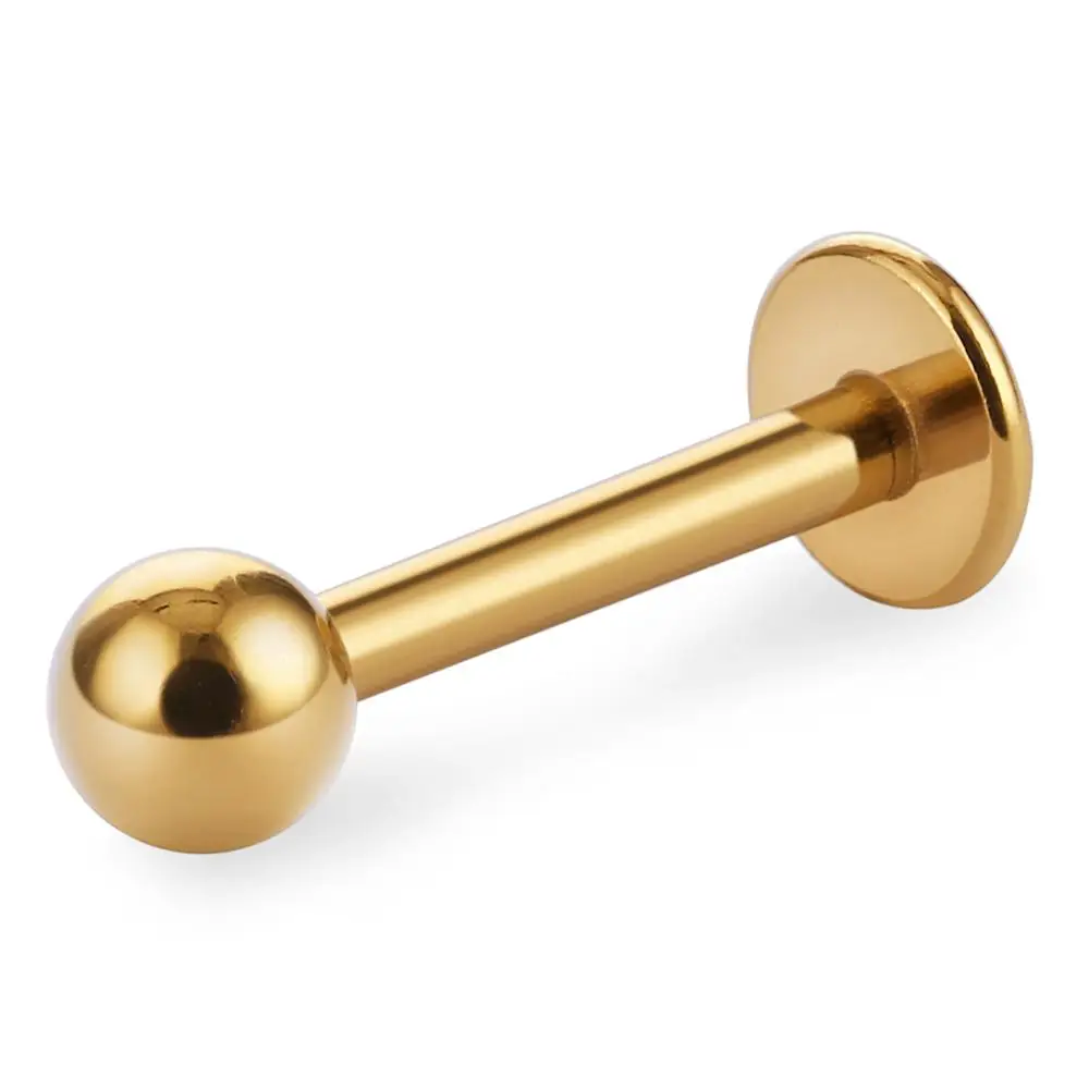 gold color 1 шт. из нержавеющей стали для губ губный серьги-гвоздики для носа шпильки для пирсинга для Для мужчин Для женщин серьги-улитки штангой ювелирные изделия для пирсинга LB19 - Окраска металла: gold color