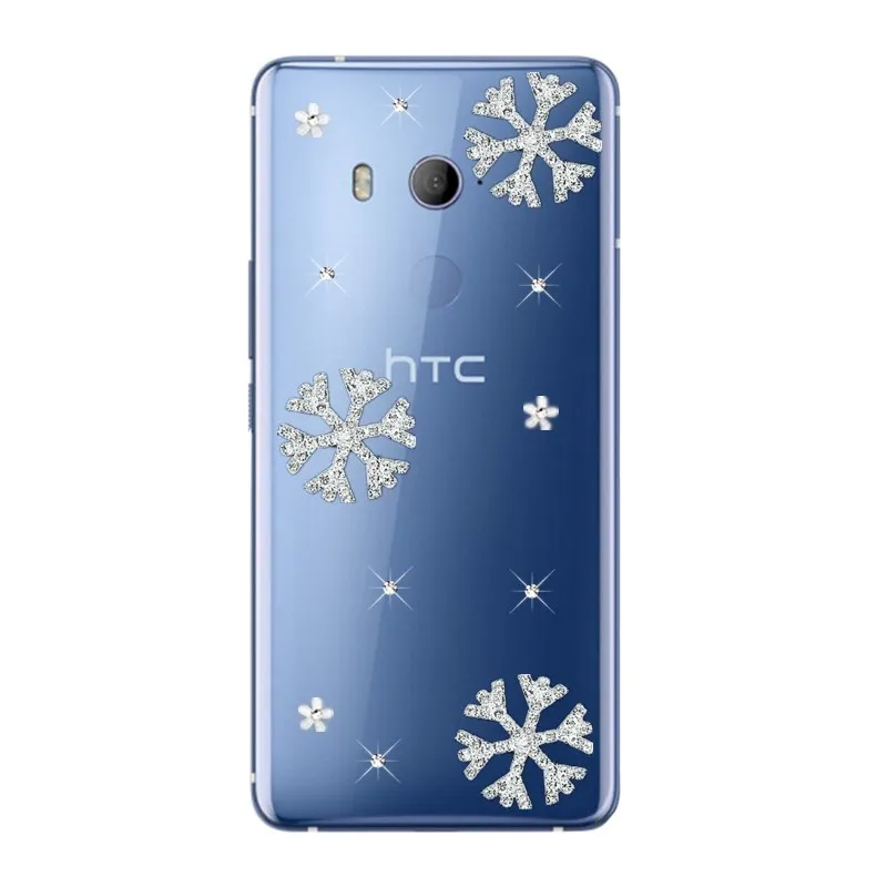 Модный прозрачный чехол со стразами для телефона HTC U11 Life U12 U Play One M7 M8 M9 E8 E9 Plus Desire 12