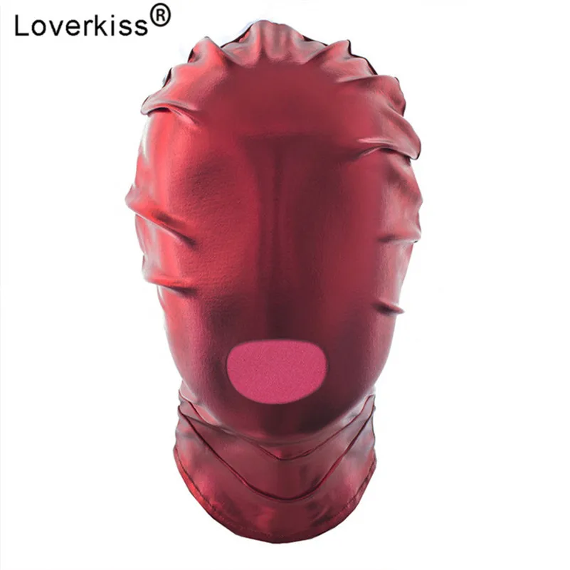 Сексуальная Фетиш латексная маска Loverkiss бандаж портупея БДСМ игры для взрослых