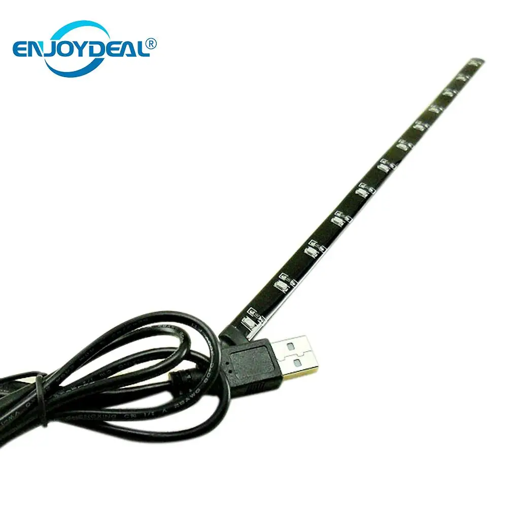 USB мощность 5V 3528 RGB Светодиодная лента 12 LED 30 см водонепроницаемый HDTV TV фон