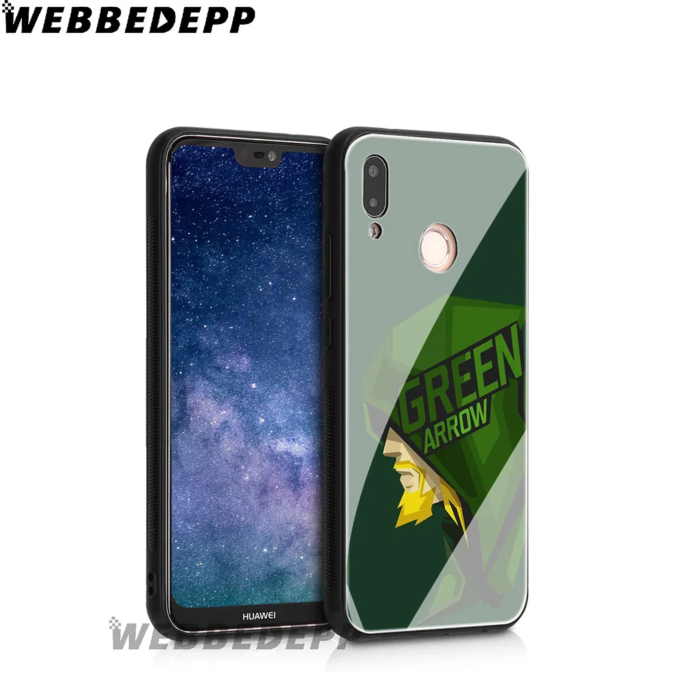 Чехол из закаленного стекла WEBBEDEPP Green Arrow Tv для Huawei Mate 20 P20 P10 P Smart 2019 2018 &amp Honor 10 9 8X 7A