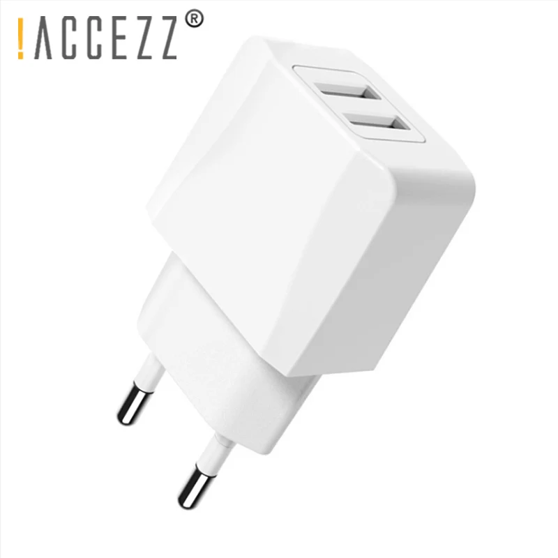 ! ACCEZZ двойной ЕС вилка Быстрая зарядка USB адаптер для iPhone samsung Xiaomi huawei sony