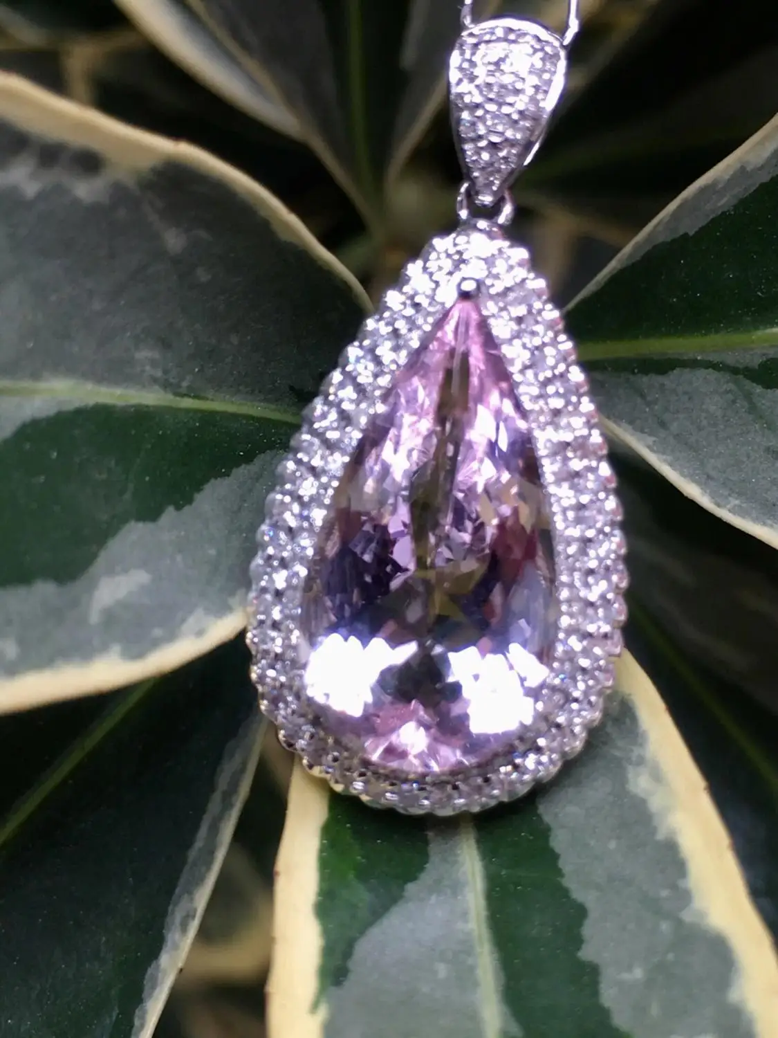 Настоящие хорошие драгоценности чистый 18 K Белый Золотой ювелирный AU750 100%