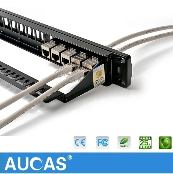 4 шт. AUCAS FTP экранированный Cat6 RJ45 Сплиттер соединитель модуль keystone jack Сетевой