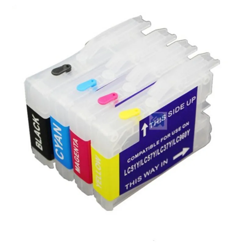 Цветной картридж для brother LC51 LC37 LC57 LC970 lc1000 DCP 130C 135C 150C|Чернильные картриджи| |