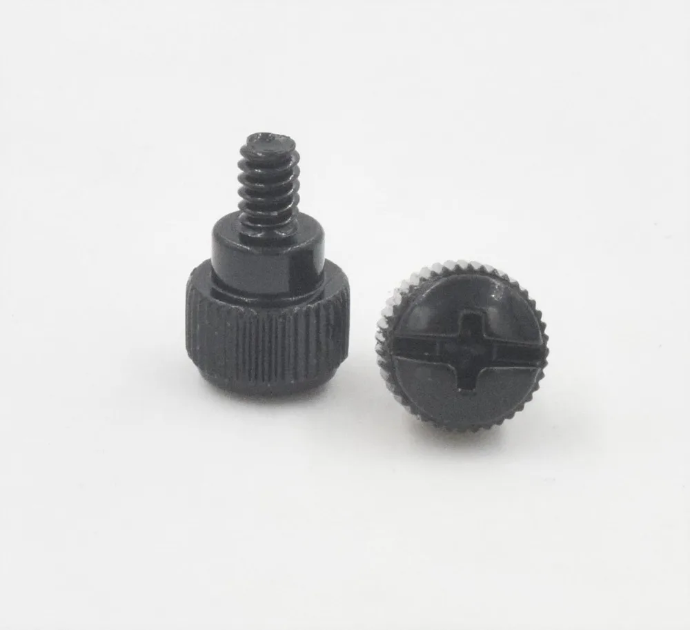 

10Pcs 3.5*5mm Black Thread Teeth Length 5mm Computer PC Case Cooling Fan Toolless Adjustment Screw Thumbscrews Thumb Screw
