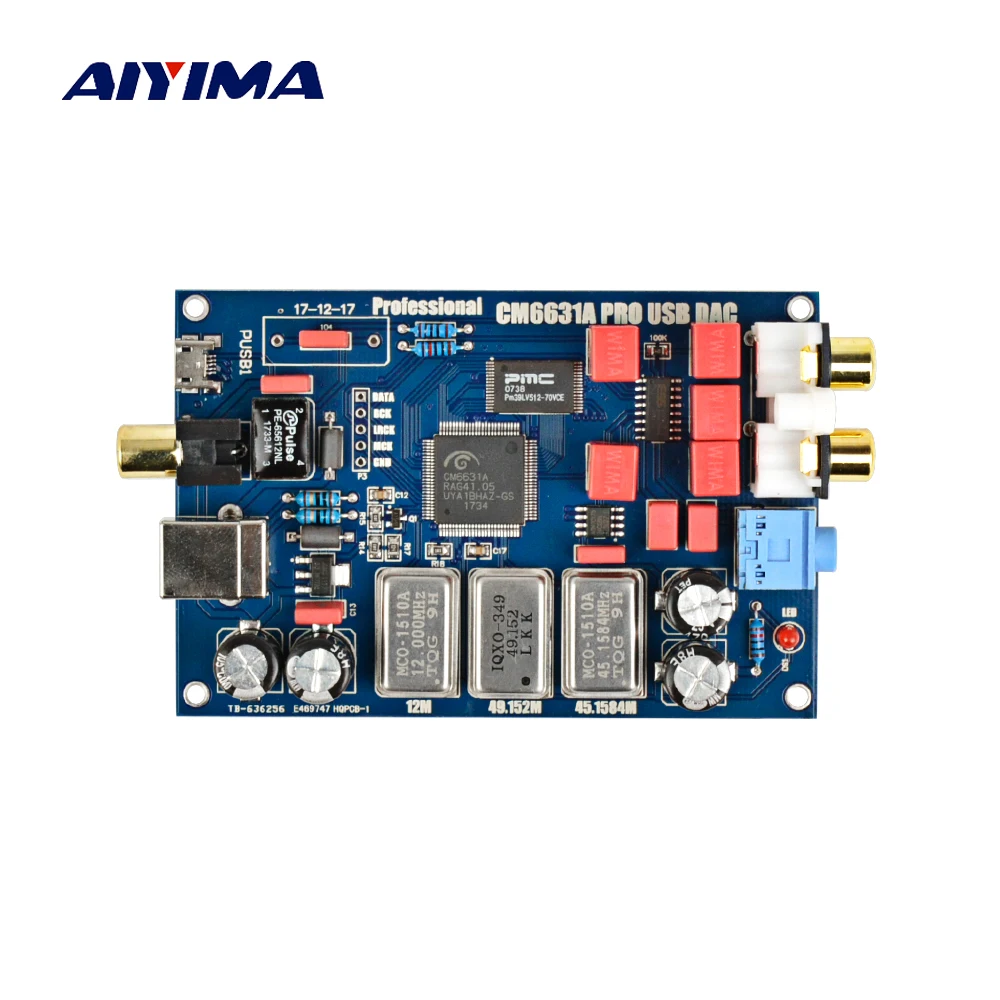 2017 CM6631A цифрового интерфейса 32/24bit 192 К звуковая карта USB I2S/SPDIF коаксиальный Выход