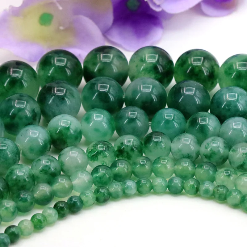 Очаровательные халцедоны круглые бусины с кристаллами большой размер 4/6/8/10/12/14 мм