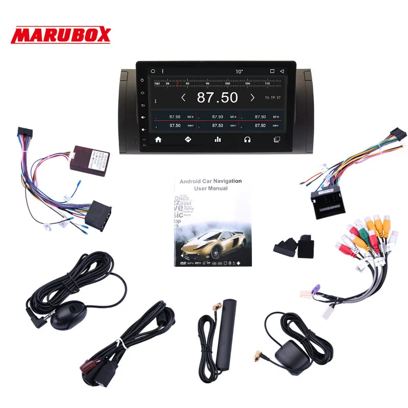 Автомобильный мультимедийный комплект Marubox 9A901MT3 для BMW E53 X5 00 06/E39 96 03 Android 7 1 2 Гб ОЗУ