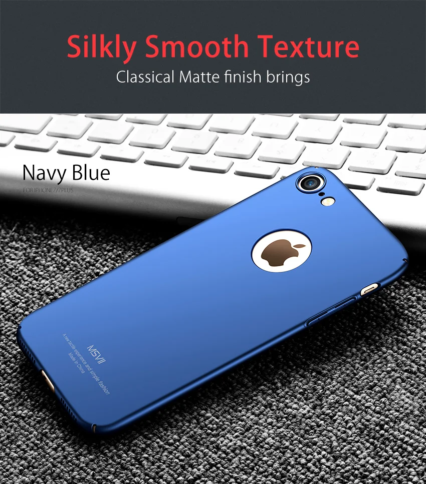 Чехол для iphone 8 plus MSVII Роскошный 360 полный защитный корпус чехол s coque Жесткий PC телефон задняя крышка для Apple iphone 7 plus 8 чехол