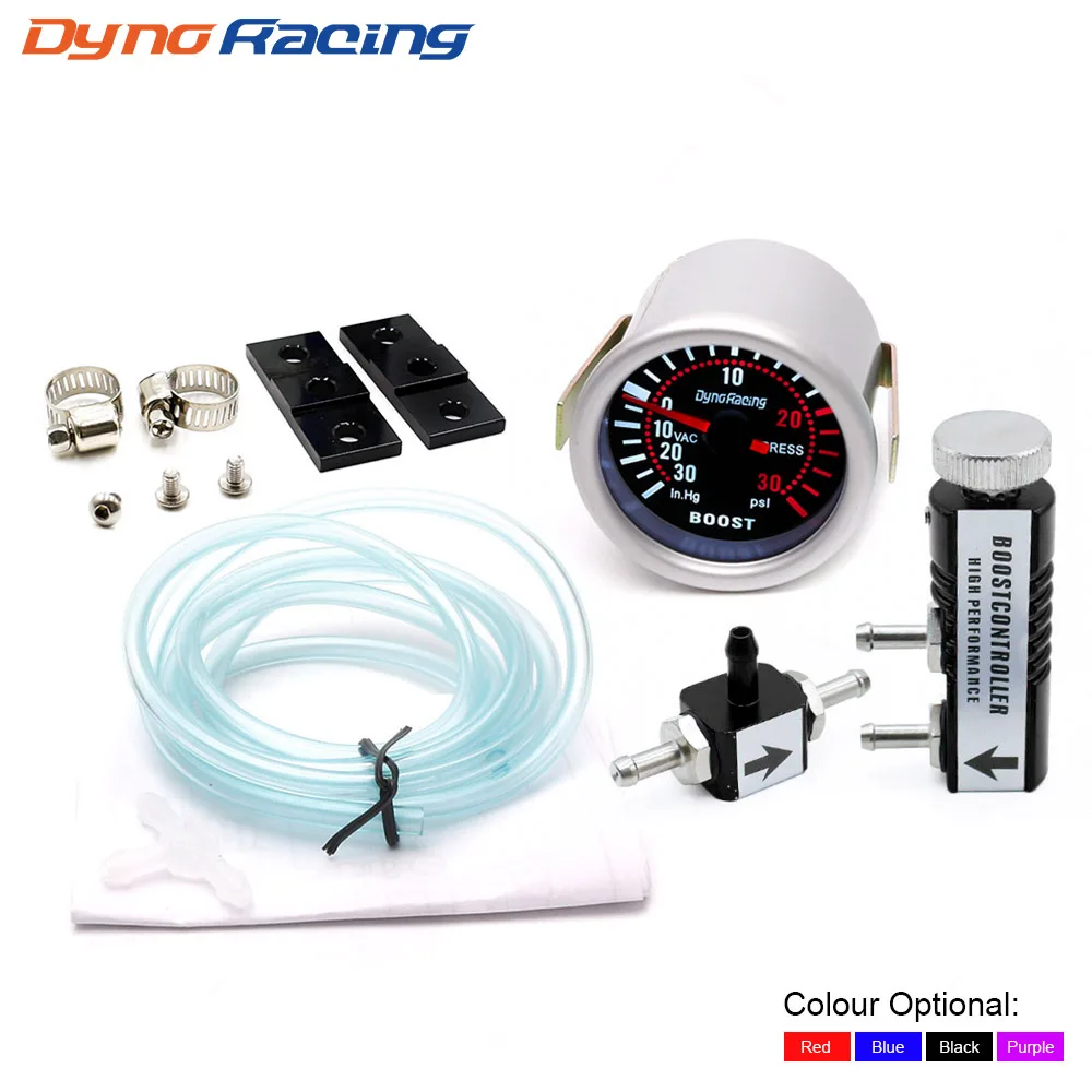 Dynoracing 2 &quot52 мм Автомобильный дымовой Лен турбо Boost Gauge PSI/In.Hg с регулируемым