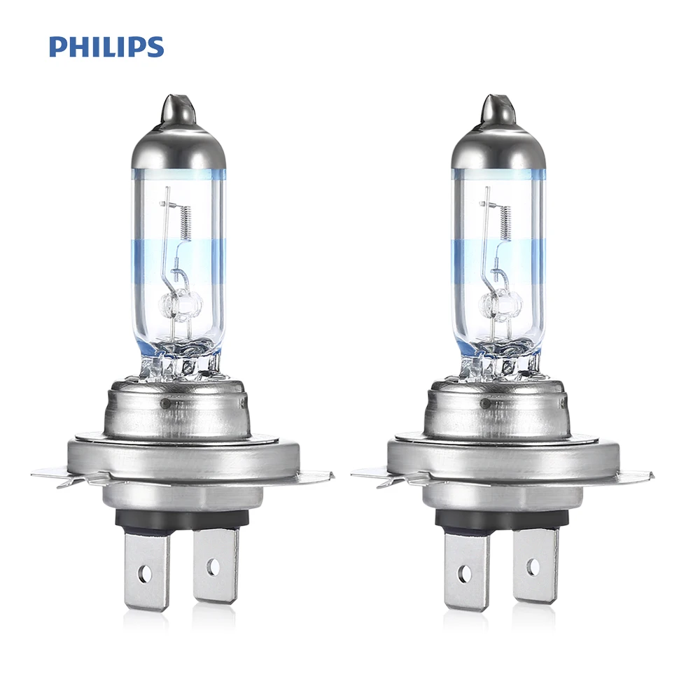 Philips пара 12В 55 Вт H7 галогенная лампа 3700 K желтый свет для АВТО обновления фары