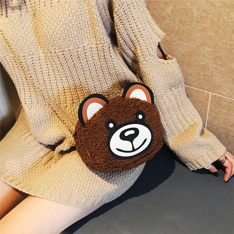 Детские плюшевые backpackмультфильм плюшевый медведь дикий широкополосный sac dos enfant