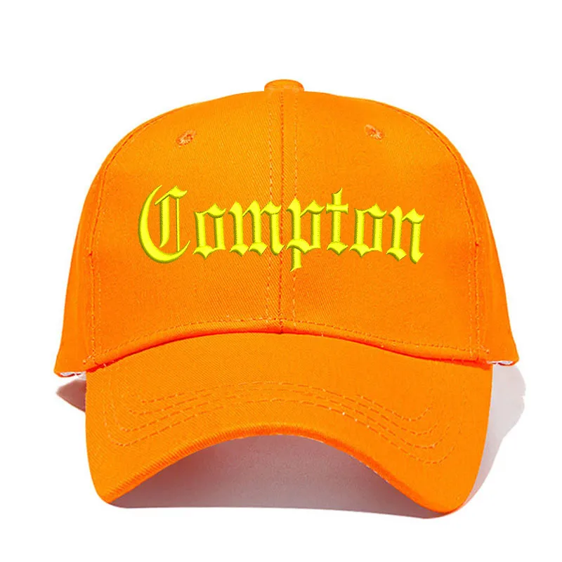 orange yellow Compton, мужская бейсбольная кепка со старинной вышивкой, унисекс, хлопковая кепка для папы, летняя бейсболка, женская, на заказ, Прямая поставка - Цвет: orange yellow