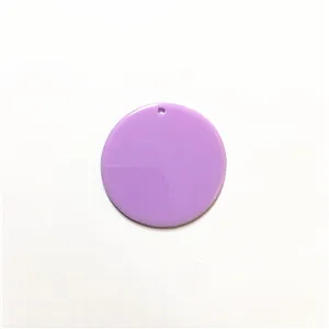 purple Новое поступление! 35mm100pcs/лот Акриловые подвески в форме монеты для серьги-гвоздики/серьги аксессуары/детали для серег DIY - Цвет: purple