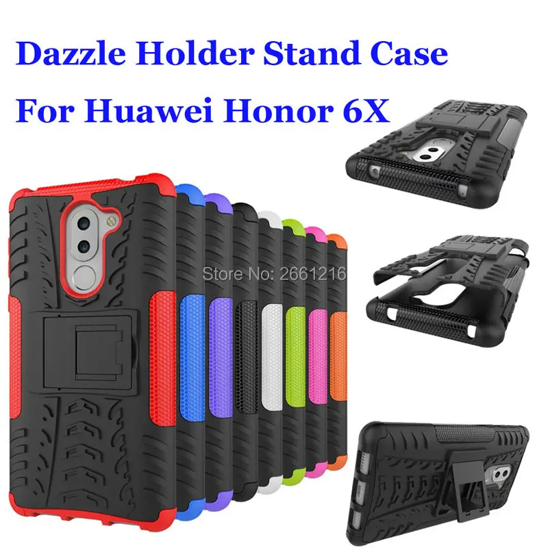 Для Huawei Honor 6X 5 дюймов Dazzle противоударный мягкий силиконовый и жесткий