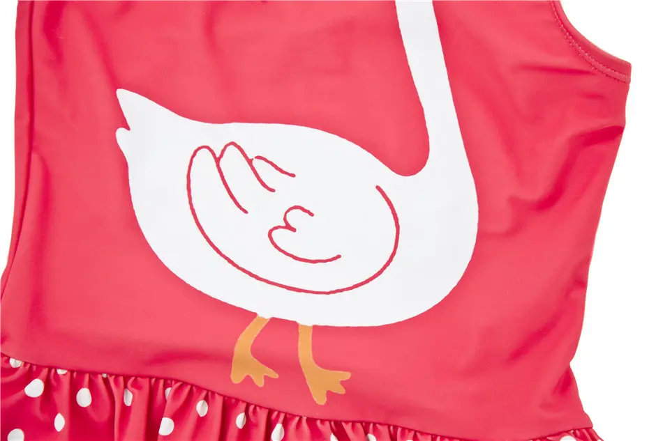 Детская шапочка для плавания девочек пляжный костюм красного цвета с мультяшным