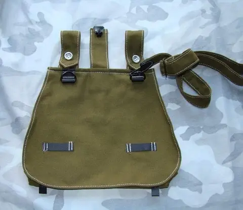 Немецкая армейская сумка для хлеба WW2 с плечевым ремнем-GM017