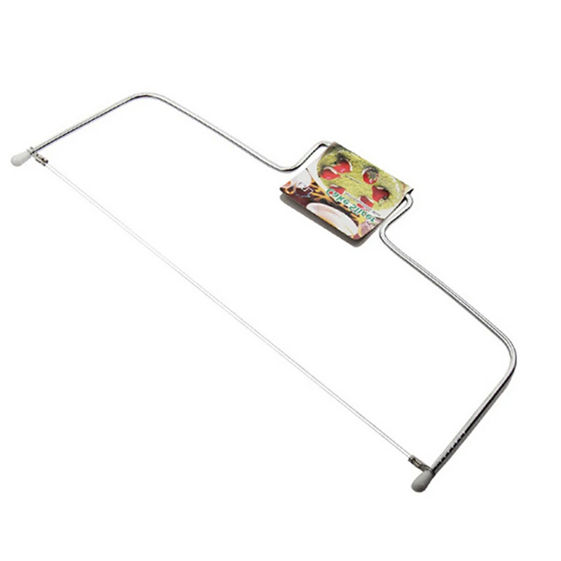 Регулируемый 2 проводной Слои нож для разрезания торта Нержавеющая сталь торт