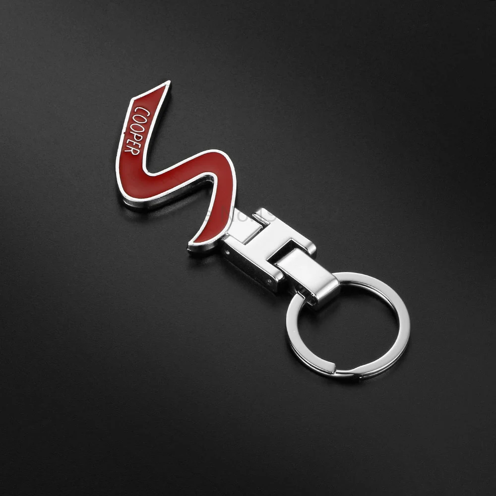 Металлический брелок для ключей с эмблемой S Mini Cooper one JCW Clubman Countryman Paceman R56 R55 R60 R61 F55