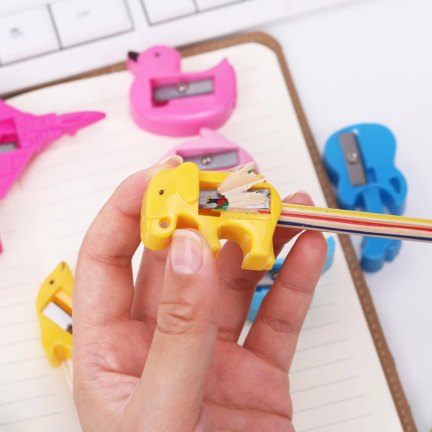 8 шт. кавайная точилка для карандашей в виде животных|animal pencil sharpener|sharpener cartoonpencil