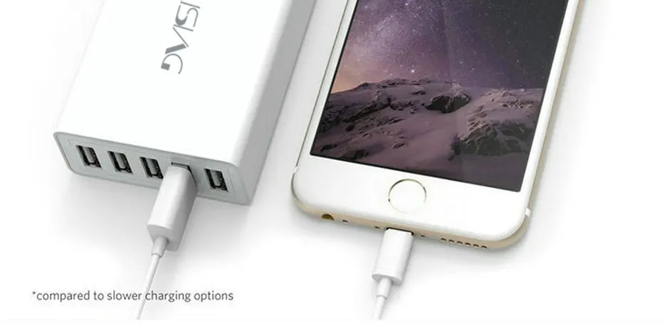 FERISING 5 портов настенный USB Адаптер зарядного устройства для США E.U. Разъем 5 V 8A* 5 для iPhone samsung Sony LG и т. д