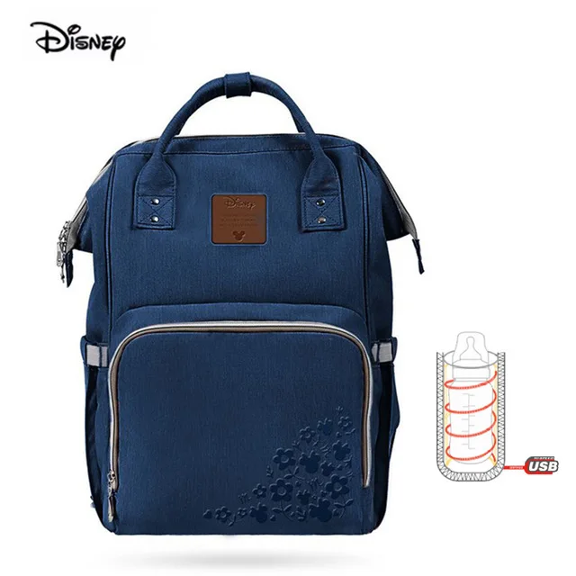 Minnie 2 Disney Микки Минни Маус сумка для мамы большой емкости мамы беременных женщин подгузник водонепроницаемый полиэстер подгузник для беременных рюкзак - Цвет: Minnie 2