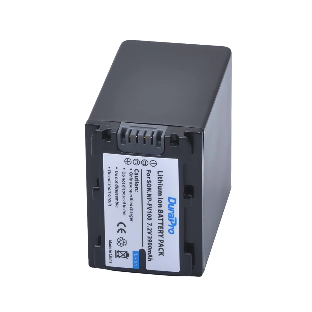 DuraPro 2PC 3900mAh NP FV100 NPFV100 расширенный аккумулятор для SONY HDR CX190 CX200 CX210 бесплатная
