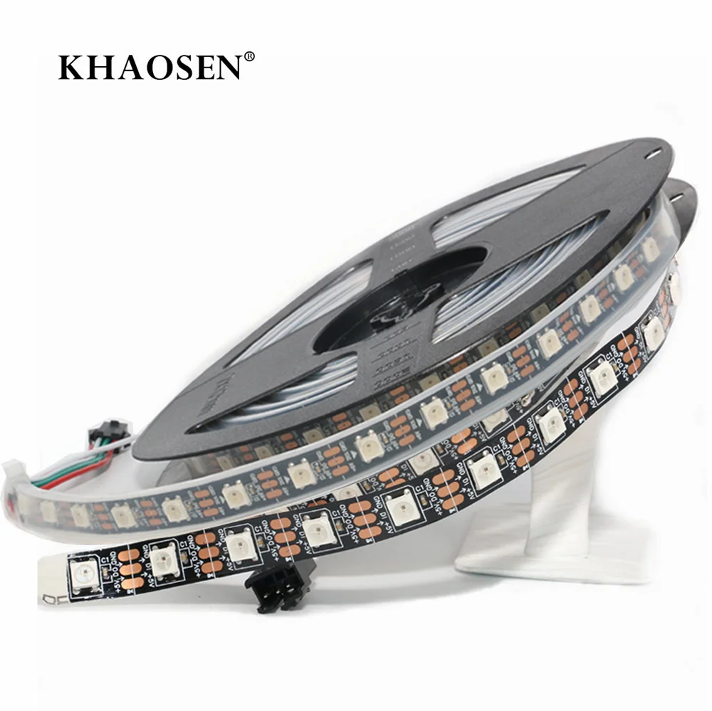

WS2811 WS2812 LED Strip Smart led Garland pixel strip 30/60/144LEDs/m Black/White PCB Waterproof Diode Flexible Neon Led Tape