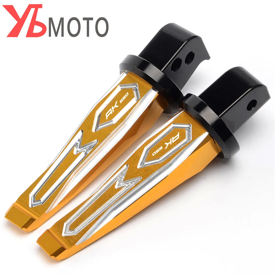 Gold Мотоциклетные задние Пассажирские подножки Подножки задние педали Peg Для KYMCO AK550 AK 550-2020Red Черное золото титан - Цвет: Gold