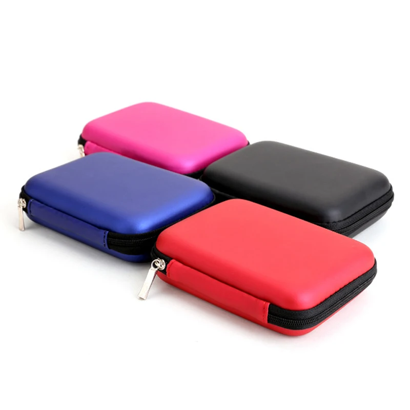 

Hard Disk Drive Hand Carry Case Cover Pouch 2.5" inch Power Bank USB Cable Earphones External HDD Protector Bag Enclosure Case