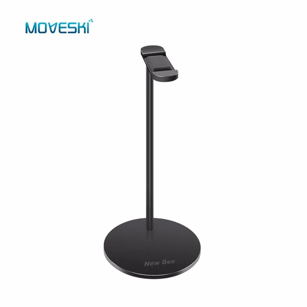 Moveski NB Z3 Подставка для наушников алюминиевый держатель натуральной кожи с ворсом