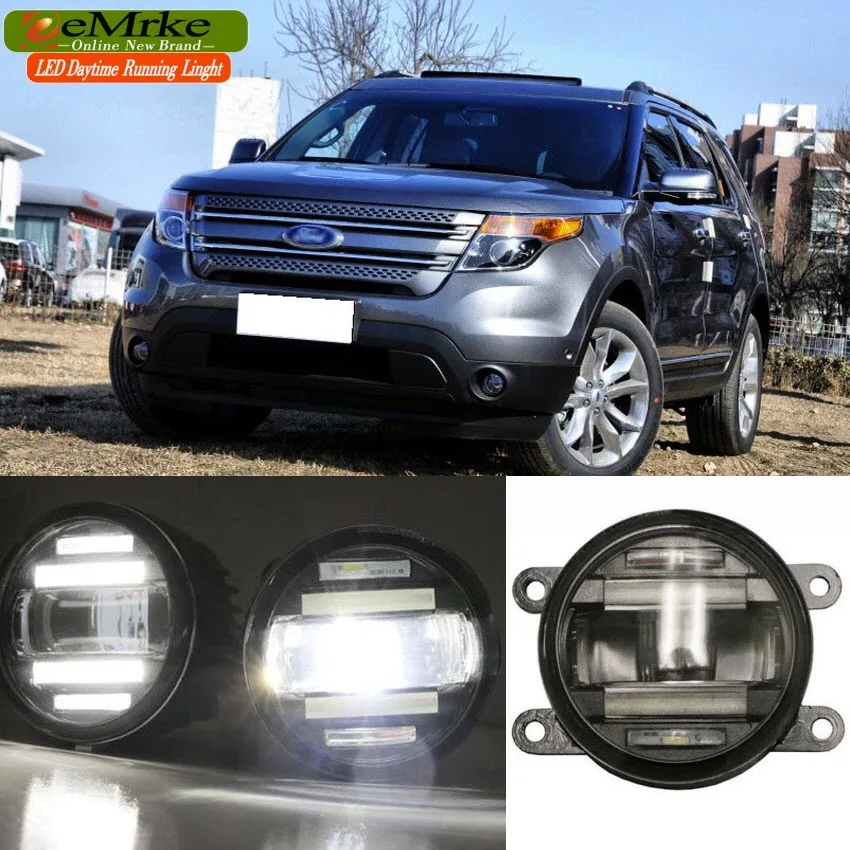 EeMrke Стайлинг автомобиля для Ford Explorer 2013 2014 2015 2 в 1 светодиодный ные