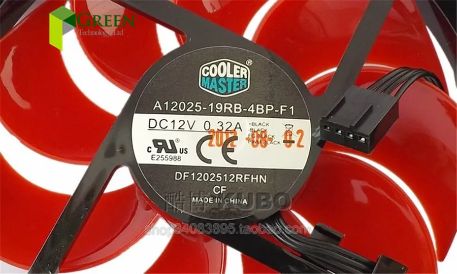Cooler Master 12025 120 мм 12 см чехол для компьютера Вентилятор охлаждения процессора 12 В 0.32A вентилятор с ШИМ 4pin