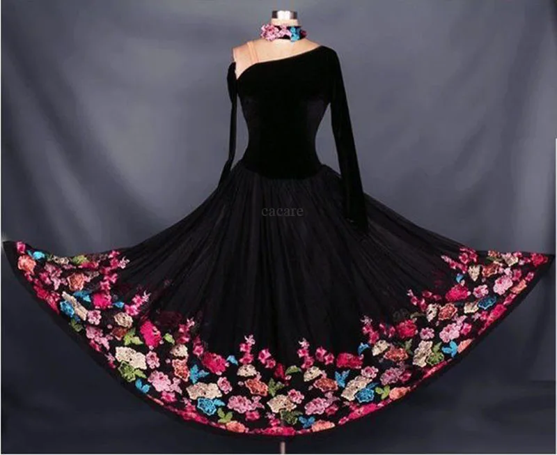 Платья для конкурса бальных танцев стандартный костюм платье вальса одежда