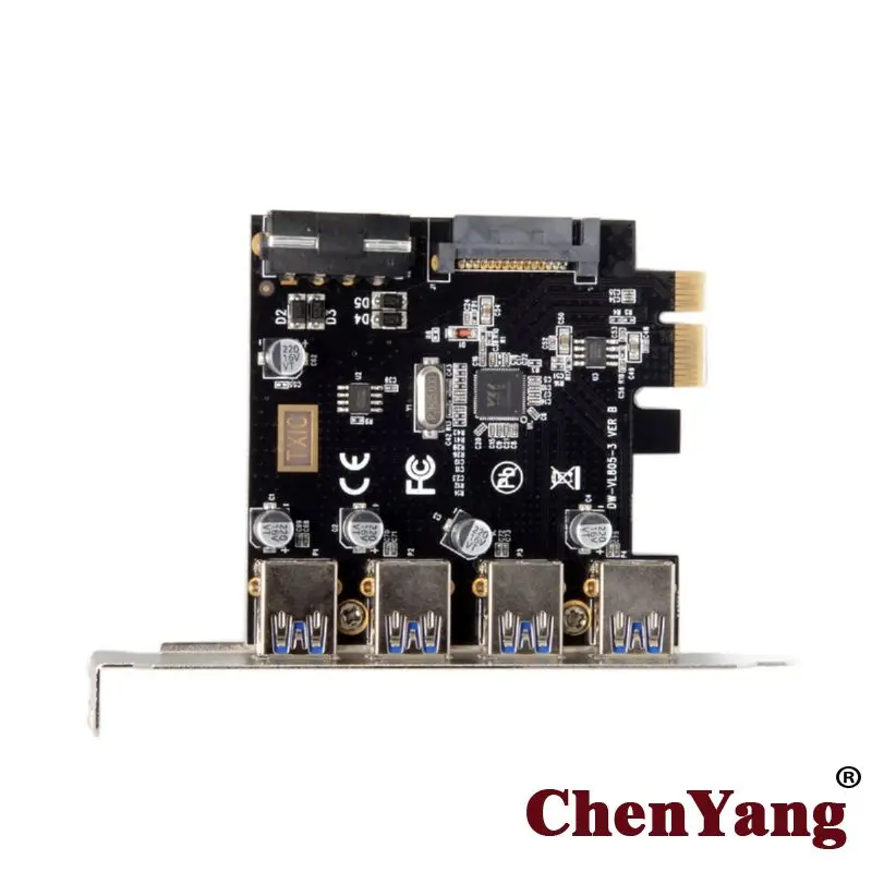 

4 Ports PCI-E to USB 3.0 HUB PCI Express Expansion Card Adapter 5Gbps for Motherboard