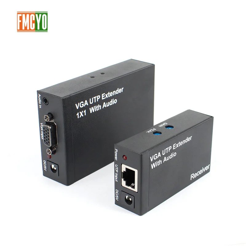 Vgaудлинитель по IP/TCP UTP/STP CAT5e/6 Rj45 LAN Поддержка сети 1080p 300m расширение как VGA сплиттер