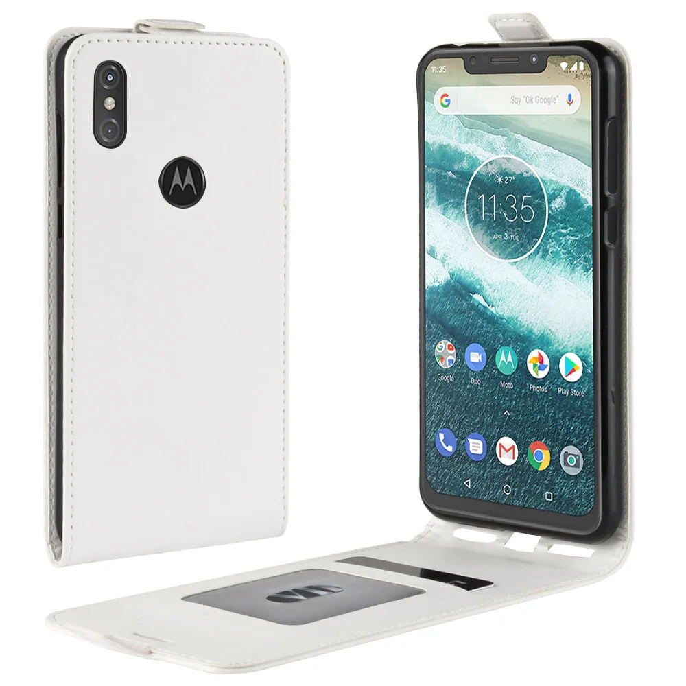 Чехол-книжка из искусственной кожи для Motorola Moto One power P30 Note G6 Plus E5 Play, чехол-кошелек для телефона Moto E4 Plus X4, чехол Etui