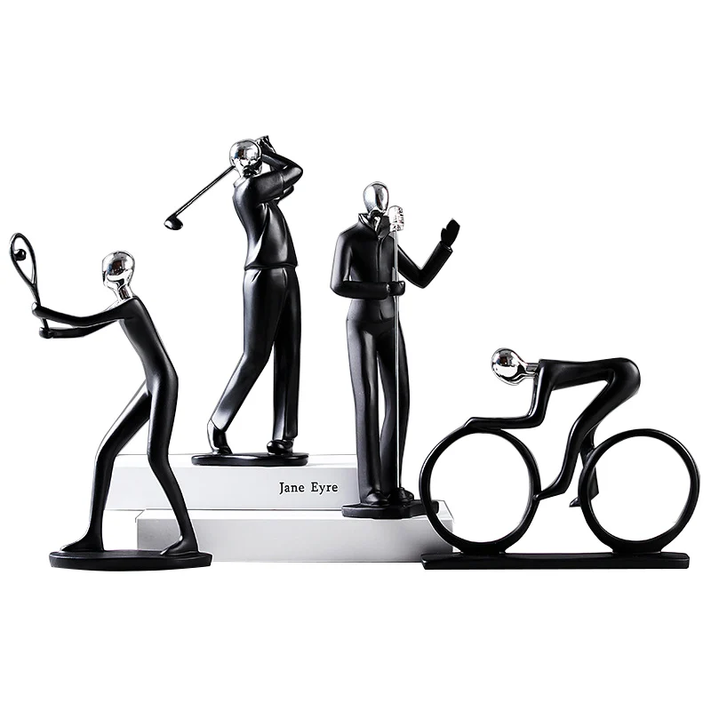 Фото Modern Resin Abstract Sports Man Miniature Figurines Black Rider Statue Craft Ornaments Home Office Living Room Decoration Gifts Дом и сад Modern Resin Abstract Sports Man Miniature Figurines Black Rider Statue Craft Ornaments Home Office Living Room Decoration Gifts Дом и сад